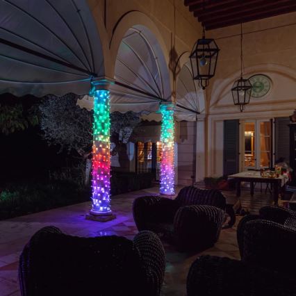Twinkly - LED RGBW Χριστουγεννιάτικα λάμπακια εξωτερικού χώρου STRINGS 250xLED 23,5m IP44 Wi-Fi