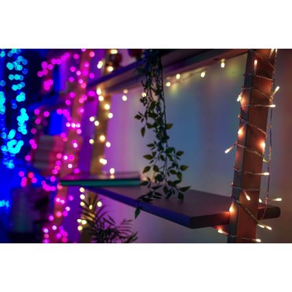 Twinkly - LED RGBW Χριστουγεννιάτικα λάμπακια εξωτερικού χώρου STRINGS 250xLED 23,5m IP44 Wi-Fi