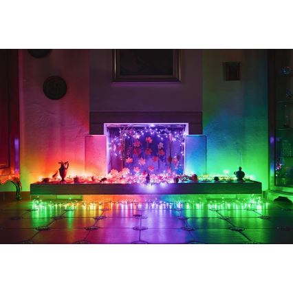 Twinkly - LED RGBW Ρυθμιζόμενα χριστουγεννιάτικα φωτάκια για εξωτερική χρήση STRINGS 250xLED 23,5m IP44 Wi-Fi