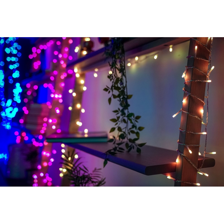 Twinkly - LED RGBW Ρυθμιζόμενα χριστουγεννιάτικα φωτάκια για εξωτερική χρήση STRINGS 250xLED 23,5m IP44 Wi-Fi