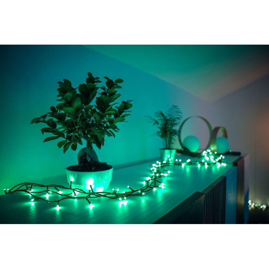 Twinkly - LED RGB Dimming Εξωτερικού χώρου Χριστουγεννιάτικη φωτεινή αλυσίδα STRINGS 250xLED 23,5m IP44 Wi-Fi