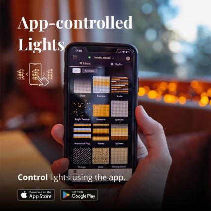 Twinkly - LED Dimming Εξωτερικού χώρου Χριστουγεννιάτικη φωτεινή αλυσίδα STRINGS 400xLED 35,5m IP44 Wi-Fi
