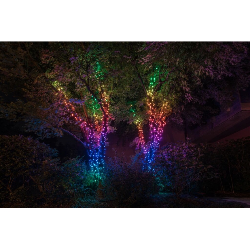 Twinkly - LED RGBW Dimming Εξωτερικού χώρου Χριστουγεννιάτικη φωτεινή αλυσίδα STRINGS 400xLED 35,5m IP44 Wi-Fi