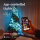 Twinkly - LED RGBW Dimming Εξωτερικού χώρου Χριστουγεννιάτικη φωτεινή αλυσίδα STRINGS 400xLED 35,5m IP44 Wi-Fi