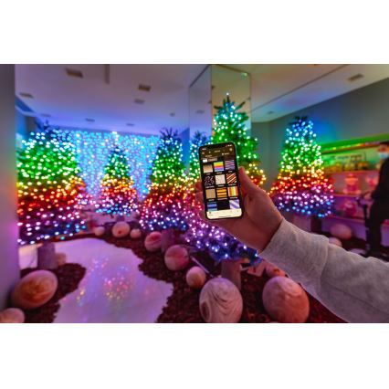 Twinkly - Ρυθμιζόμενη LED RGB εξωτερική χριστουγεννιάτικη γιρλάντα STRINGS 600xLED 51,5μ IP44 Wi-Fi