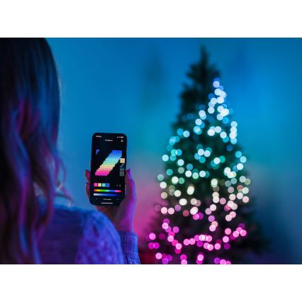 Twinkly - LED RGB Dimming Χριστουγεννιάτικα λαμπάκια Εξωτερικού χώρου STRINGS 750xLED 63,5m IP44 Wi-Fi