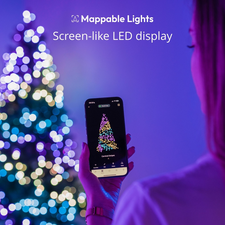 Twinkly - LED RGB Dimming Χριστουγεννιάτικα λαμπάκια Εξωτερικού χώρου STRINGS 750xLED 63,5m IP44 Wi-Fi