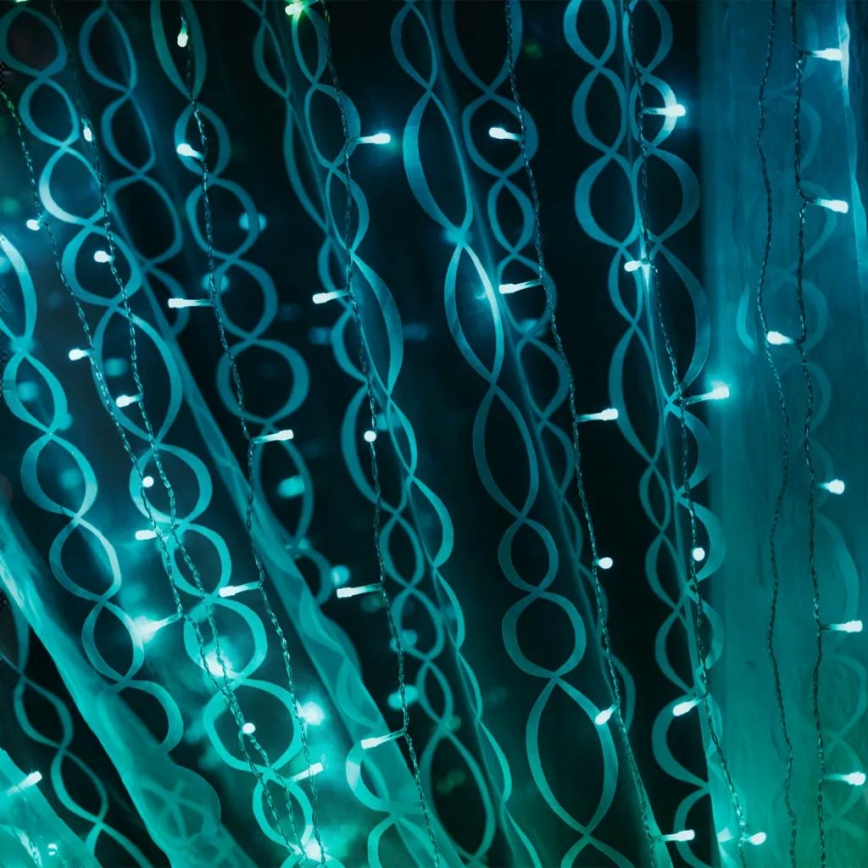 Twinkly - LED RGBW Dimming Εξωτερικού χώρου Χριστουγεννιάτικα λαμπάκια κουρτίνα CURTAIN 210xLED 6,1m IP44 Wi-Fi