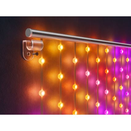 Twinkly - LED RGB Dimming Χριστουγεννιάτικα λαμπάκια κουρτίνα MATRIX 480xLED 1x1 m Wi-Fi