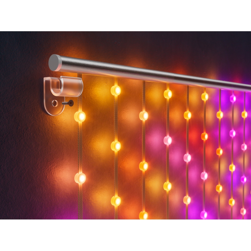 Twinkly - LED RGB Dimming Χριστουγεννιάτικα λαμπάκια κουρτίνα MATRIX 480xLED 1x1 m Wi-Fi