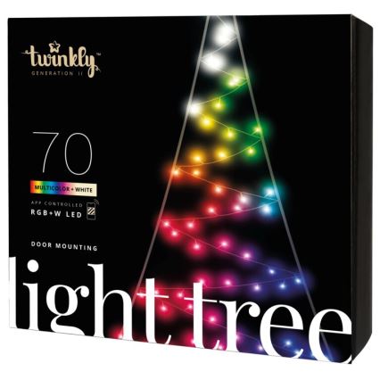 Twinkly - Ρυθμιζόμενο LED RGBW εξωτερικό χριστουγεννιάτικο δέντρο LIGHT TREE 70xLED IP44 Wi-Fi