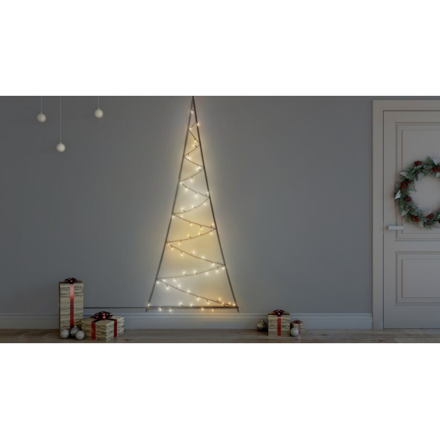 Twinkly - LED RGBW Dimming Εξωτερικού χώρου Χριστουγεννιάτικο δέντρο LIGHT TREE 70xLED IP44 Wi-Fi