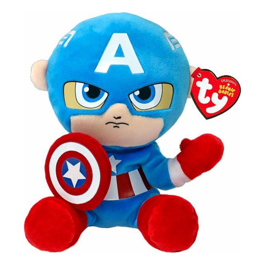 TY - Λούτρινο παιχνίδι SOFT CAPTAIN AMERICA Marvel 15 cm