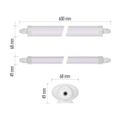 LED Τεχνικό φωτιστικό DUSTY LED/18W/230V IP65 4000K 60 cm