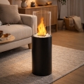 Τζάκι βιοαιθανόλης ROMA 26,5x80,5 cm 2kW μαύρο + προστατευτικό κάλυμμα