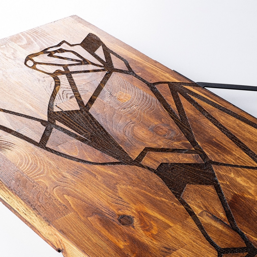 Διακοσμητικό τοίχου 65x58 εκ. γάτα ξύλο/μέταλλο