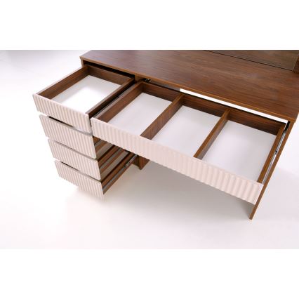 Τουαλέτα AMORIO 120x55 cm κασμίρ/ντεκόρ καρυδιάς
