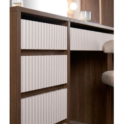 Τουαλέτα AMORIO 120x55 cm κασμίρ/ντεκόρ καρυδιάς