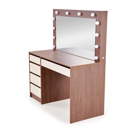 Τουαλέτα AMORIO 120x55 cm κασμίρ/ντεκόρ καρυδιάς
