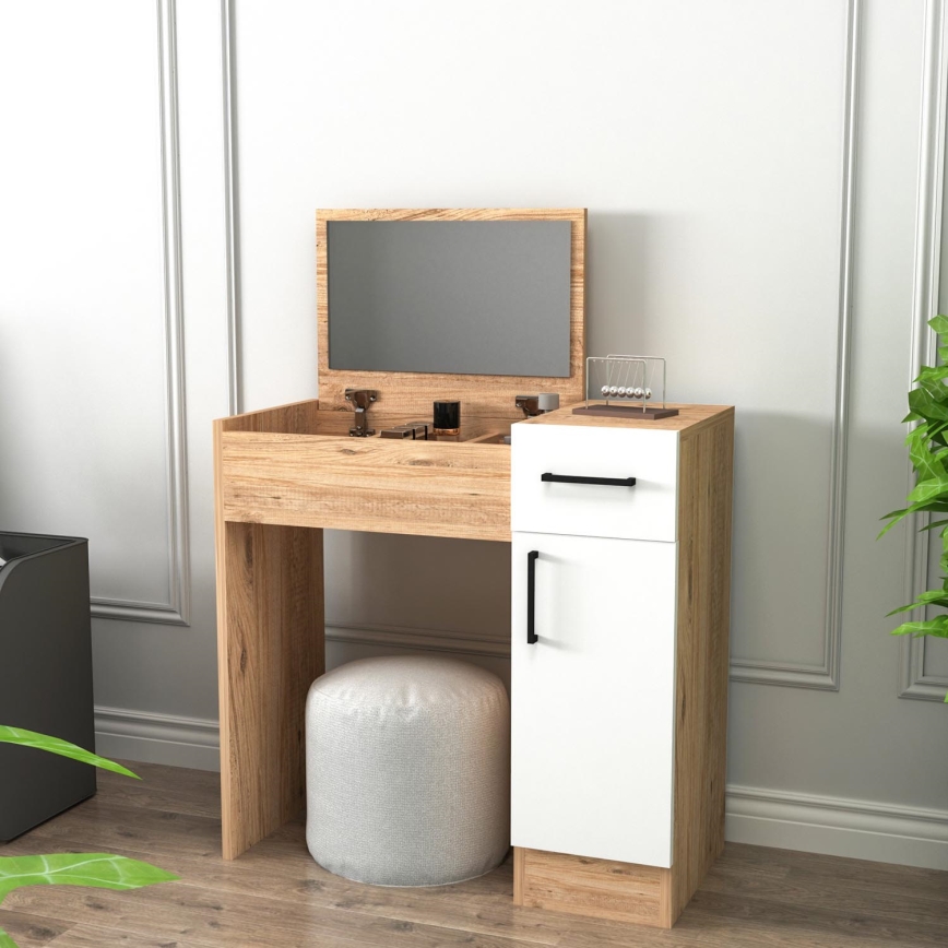 Τουαλέτα INCI 108,8x77 εκ. πεύκο ατλαντικό/λευκό