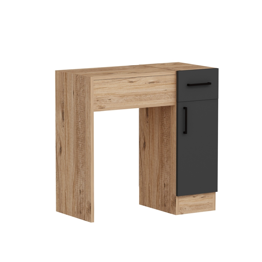 Τουαλέτα INCI 108,8x77 εκ. πεύκο ατλαντικό/ανθρακί