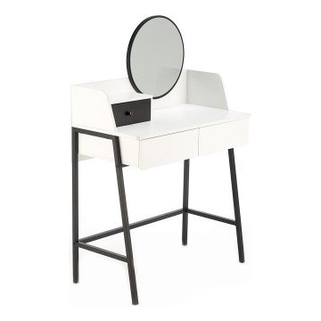 Τουαλέτα κρεβατοκάμαρας AGNES 120x80 cm λευκό/μαύρο