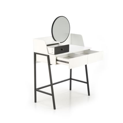 Τουαλέτα κρεβατοκάμαρας AGNES 120x80 cm λευκό/μαύρο