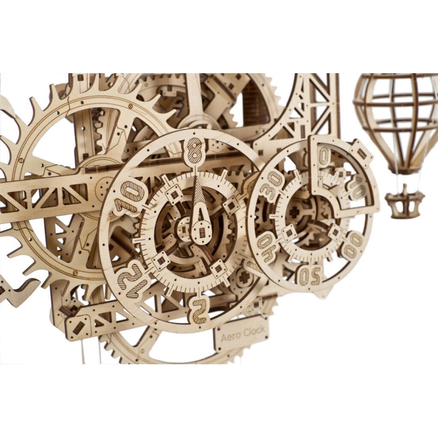 Ugears - 3D wooden mechanical puzzle Ρολόι τοίχου Aero