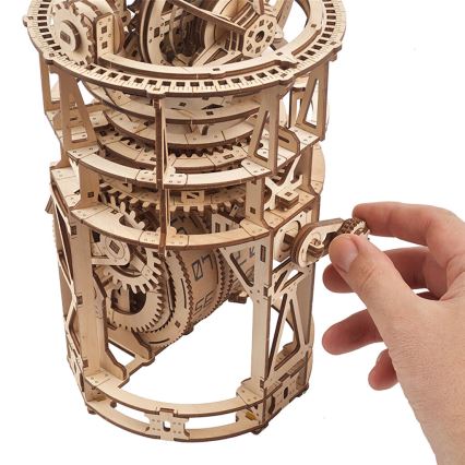 Ugears - 3D ξύλινο μηχανικό παζλ Ρολόι με τουρμπιγιόν