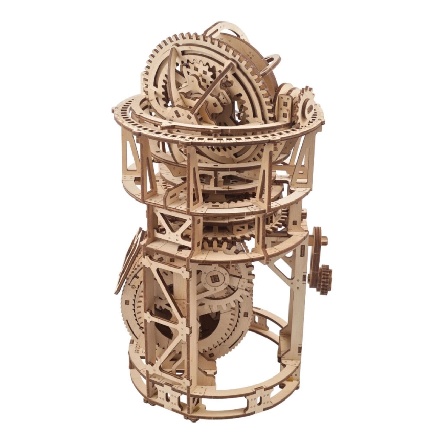 Ugears - 3D ξύλινο μηχανικό παζλ Ρολόι με τουρμπιγιόν