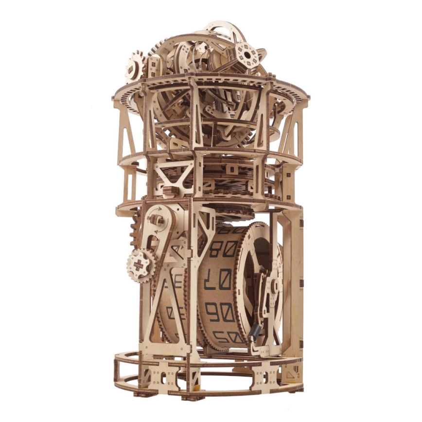 Ugears - 3D ξύλινο μηχανικό παζλ Ρολόι με τουρμπιγιόν