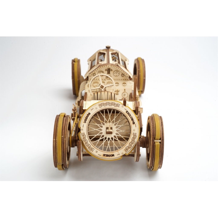 Ugears - 3D ξύλινο μηχανικό παζλ U9 Αυτοκίνητο Grand Prix