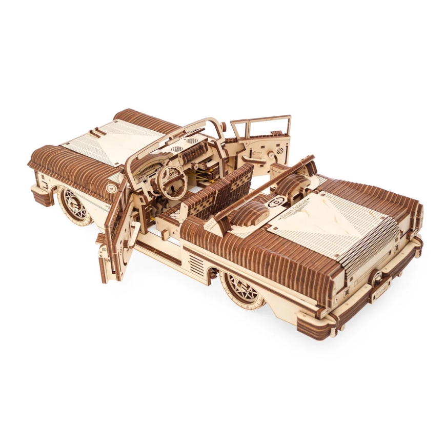 Ugears - 3D ξύλινο μηχανικό παζλ Cabriolet