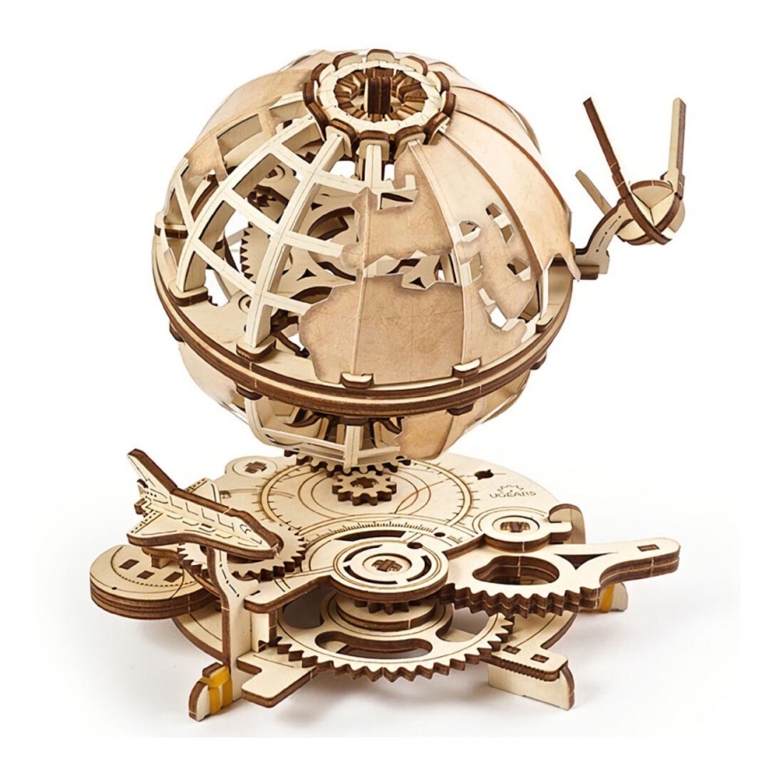 Ugears - 3D ξύλινο μηχανικό παζλ Globe