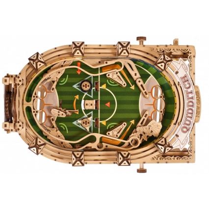 Ugears - 3D ξύλινο μηχανικό παζλ Harry Potter Quidditch Pinball