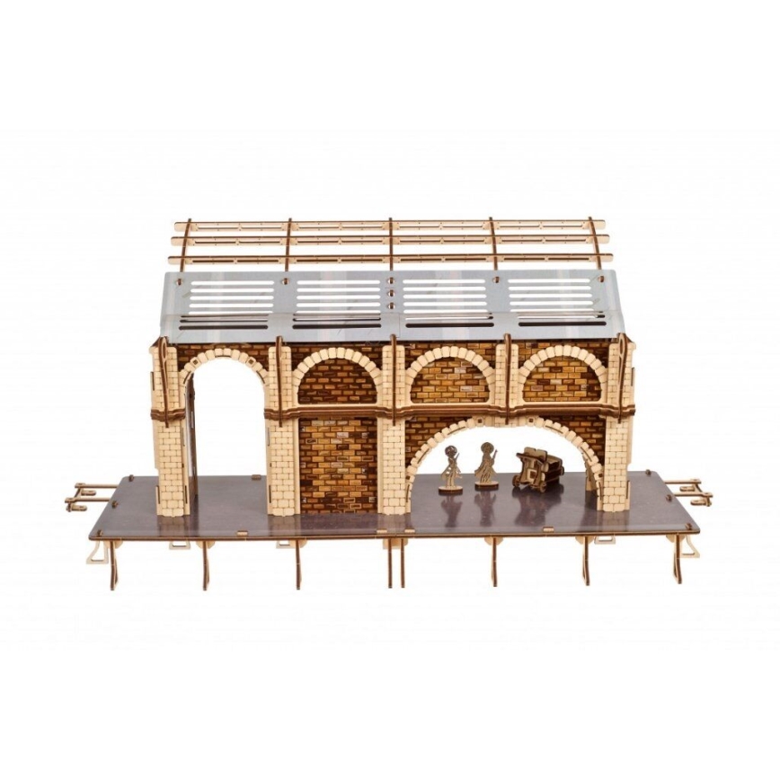 Ugears - 3D ξύλινο μηχανικό παζλ Harry Potter πλατφόρμα τρένου