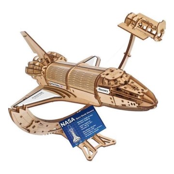 Ugears - 3D ξύλινο μηχανικό παζλ NASA διαστημικό λεωφορείο