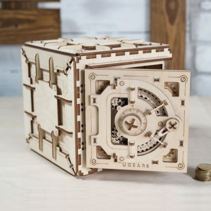 Ugears - 3D ξύλινο μηχανικό παζλ Safe