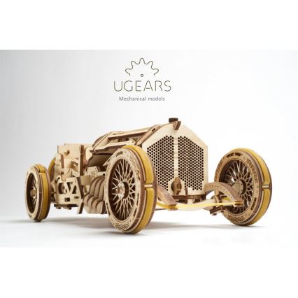 Ugears - 3D ξύλινο μηχανικό παζλ U9 Car Grand Prix