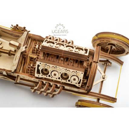 Ugears - 3D ξύλινο μηχανικό παζλ U9 Car Grand Prix