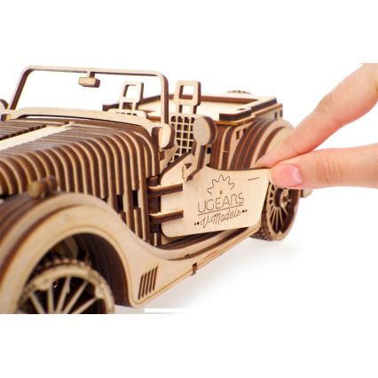 Ugears - 3D ξύλινο μηχανικό παζλ Αυτοκίνητο roadster