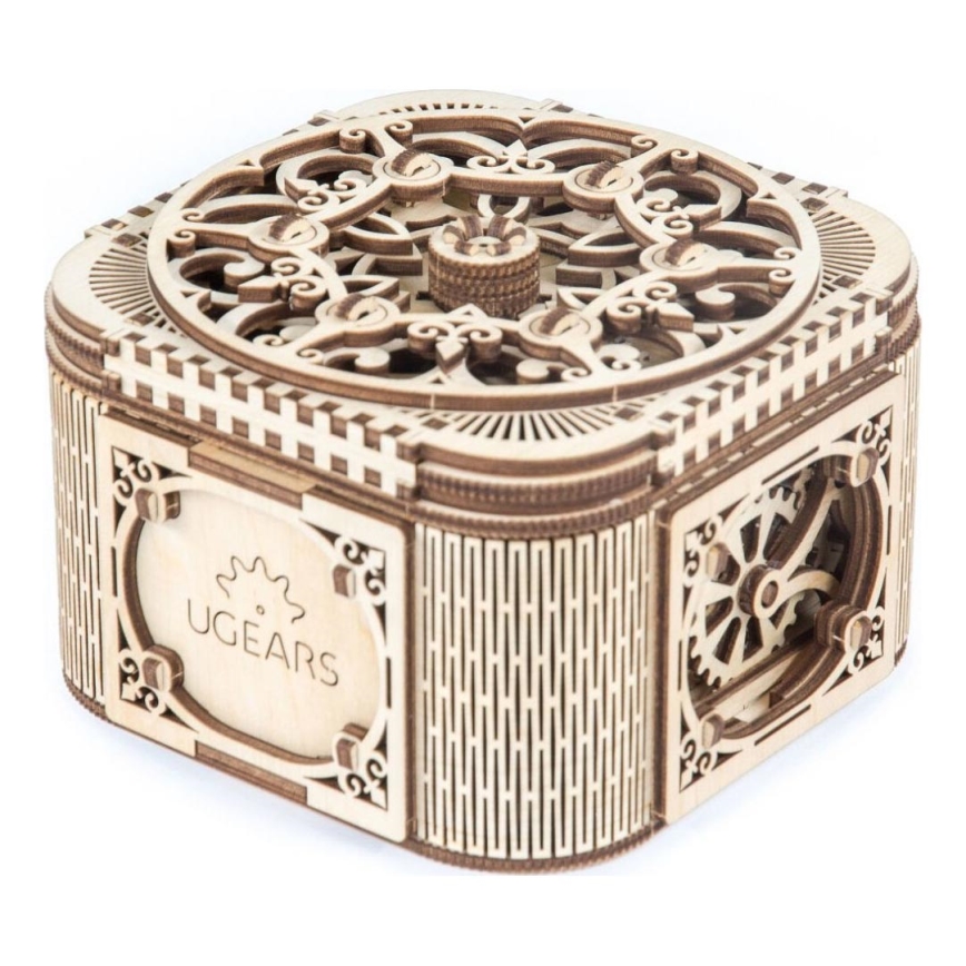 Ugears - 3D ξύλινο μηχανικό παζλ κουτί κοσμήματος