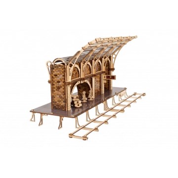 Ugears - 3D ξύλινο μηχανικό παζλ Πλατφόρμα τρένου Harry Potter