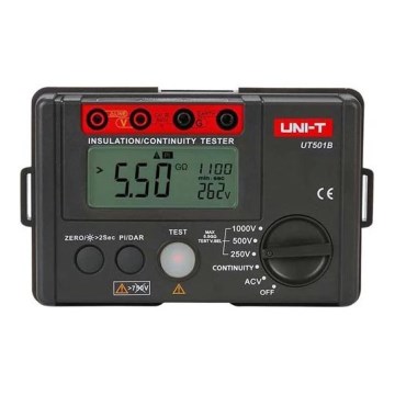 Uni-T UT501B - Μετρητής αντίστασης μόνωσης, τροφοδοσία 6xAA