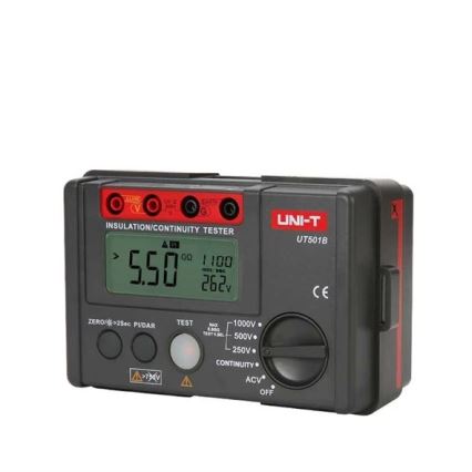 Uni-T UT501B - Μετρητής αντίστασης μόνωσης, τροφοδοσία 6xAA