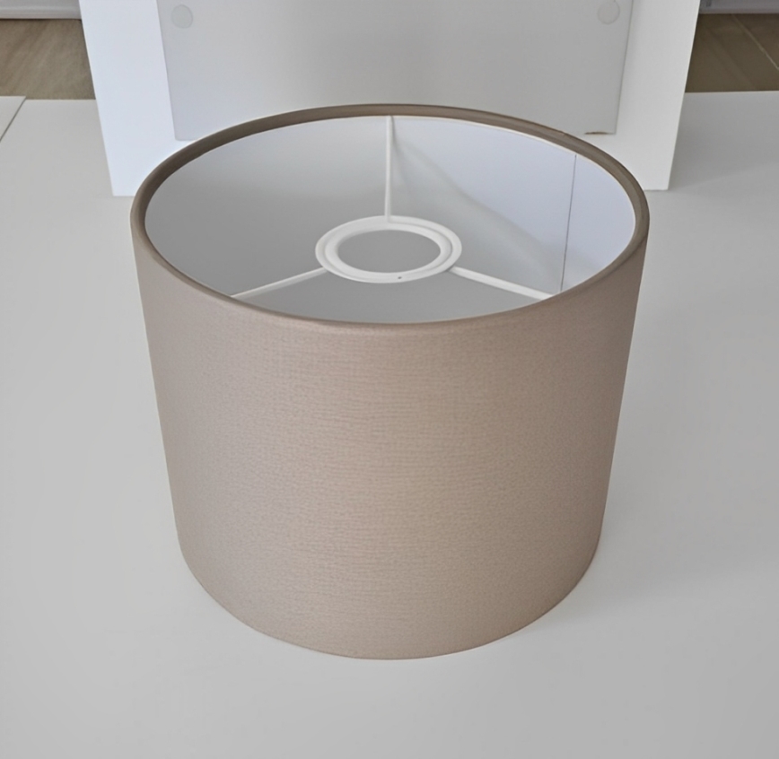 Universal ανταλλακτικό αμπαζούρ WALEC E27 19x20 cm καφέ