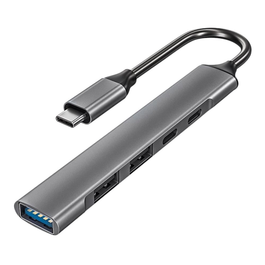 USB-C hub 5σε1 Power Delivery 100W