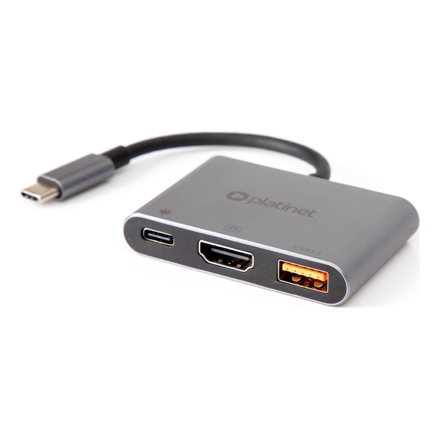 USB hub 3σε1 100W HDMI 4K