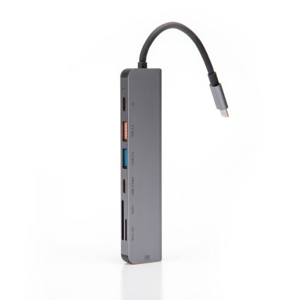 USB hub 7σε1 Power Delivery 100W HDMI 4K