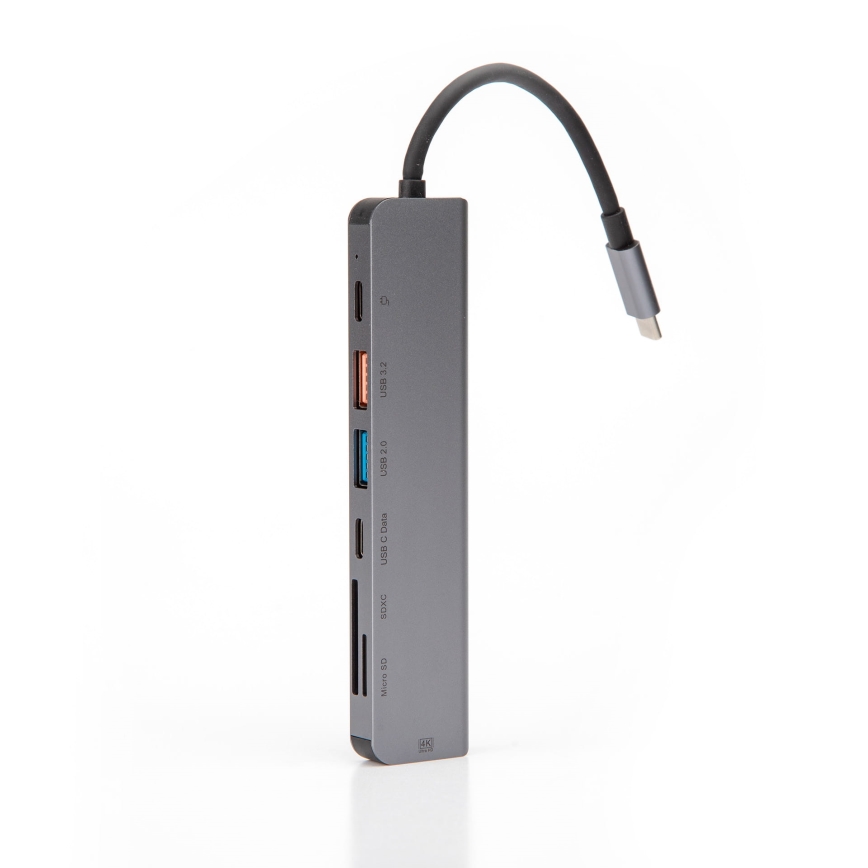 USB hub 7σε1 Power Delivery 100W HDMI 4K